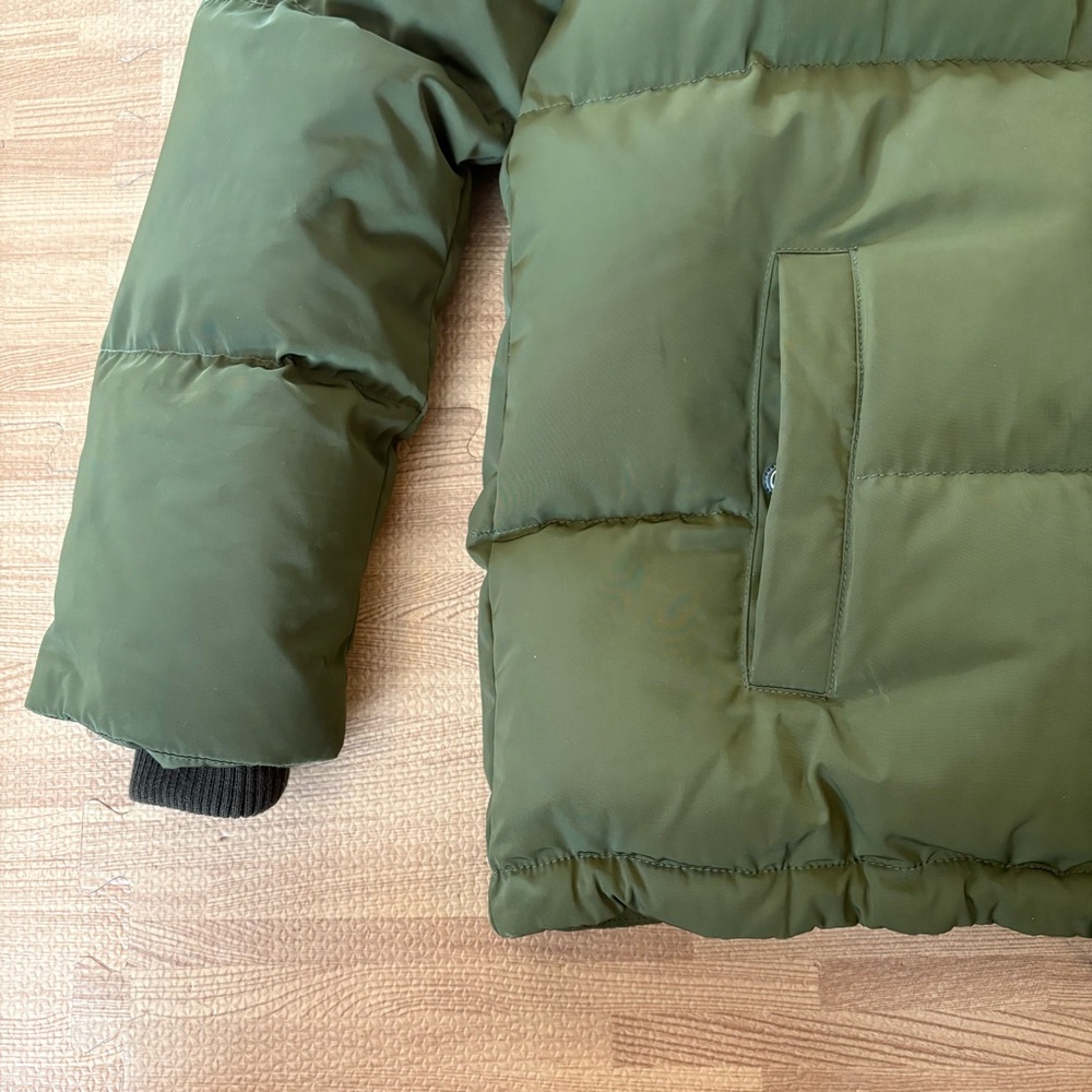 Madewell Olive Green Hooded Puffer Jacket Women’s XXS Winter Coat - Picture 7 of 16